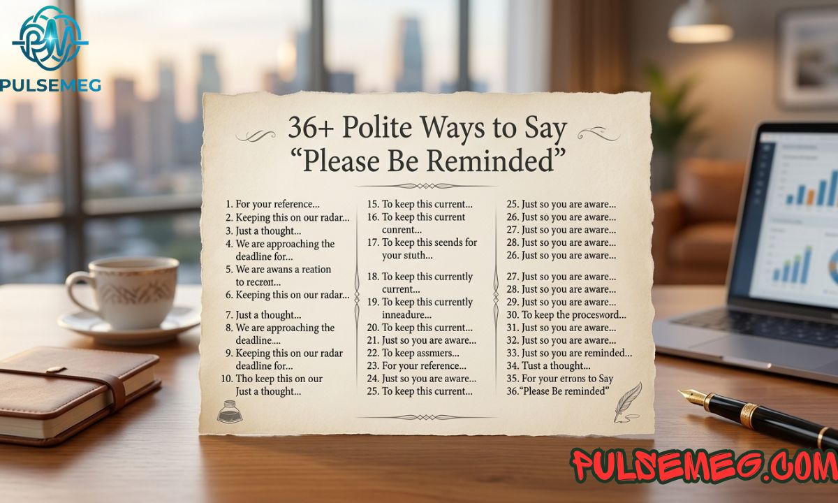 36+ Polite Ways to Say “Please Be Reminded”