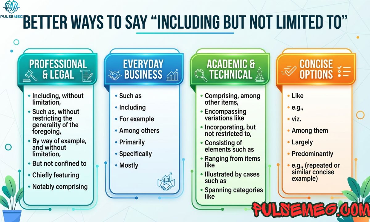 36+ Better Ways to Say “Including but Not Limited To” 