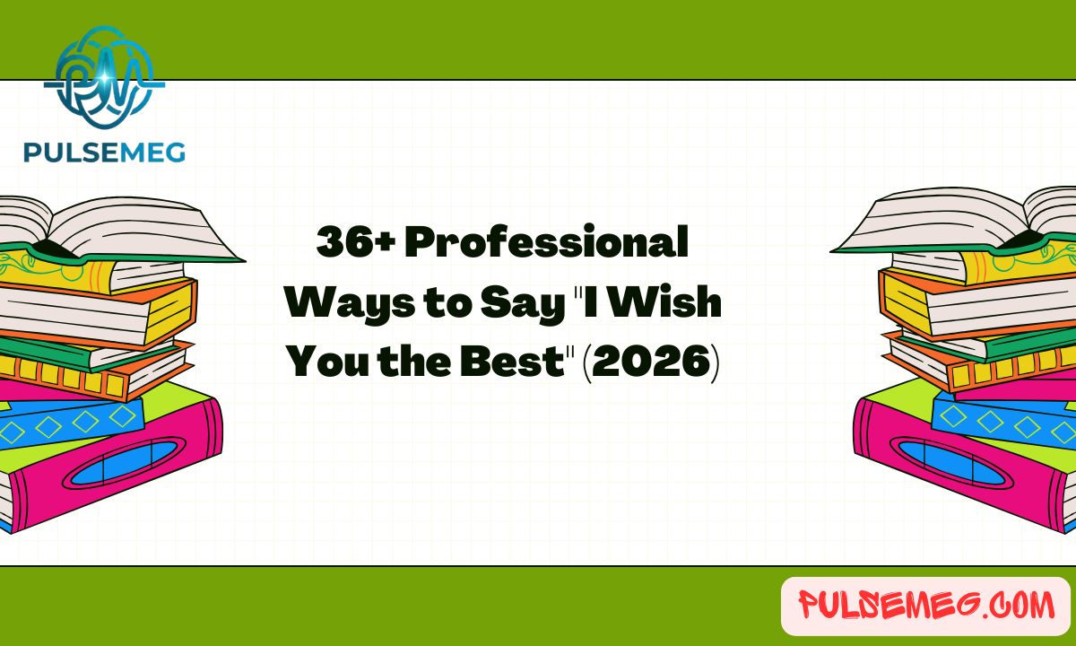 36+ Professional Ways to Say "I Wish You the Best" (2026)