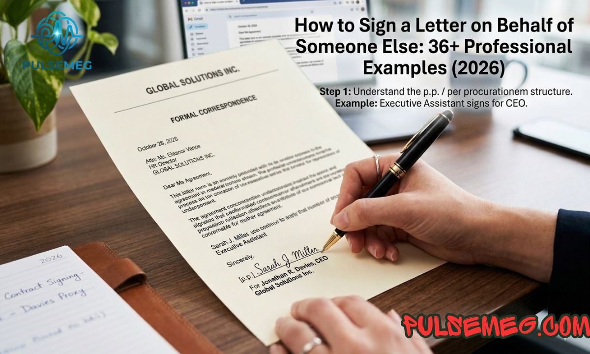 How to Sign a Letter on Behalf of Someone Else: 36+ Professional Examples (2026)